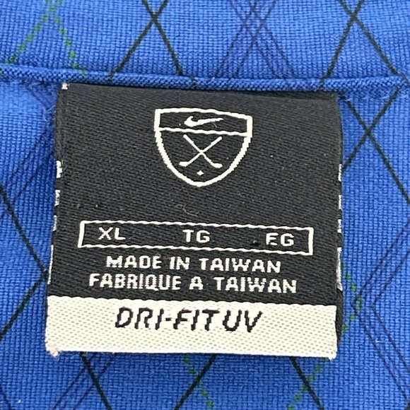 Nike Golf Shirt Men's XL Blue Short Sleeve Polo Dri-Fit UV‎ Torrey Pines Golf - Picture 3 of 9